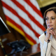 U.S. Vice President Kamala Harris hears from college and university leaders from across the country while hosting a roundtable meeting about what students face after the overturning of Roe v. Wade in the vice president’s ceremonial office in the Eisenhower Executive Office Building on August 08, 2022, in Washington, DC. Along with Education Secretary Miguel Cardona, Harris heard about the complex challenges administrators, faculty, and health care providers face to protect students’ health and well-being.